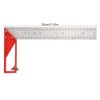 30cm Stainless Steel Right Angle Ruler 45°/90° Woodworking Try Square