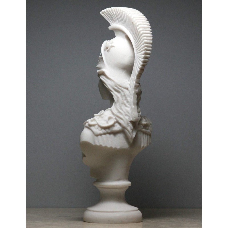 Athena Minerva Bust Greek Roman Goddess Statue Handmade Sculpture Head