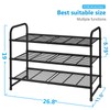 Simple Trending 3-Tier Stackable Shoe Rack, Expandable & Adjustable Shoe