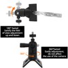 QWORK® Universal Mast-Mount Bracket for Security Cameras with 4 Loops