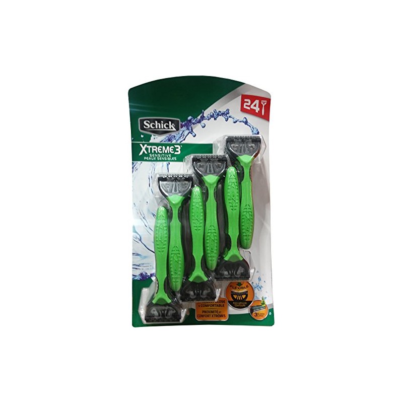 Schick Xtreme 3 Blade Sensitive Razor with Vitamin E &
