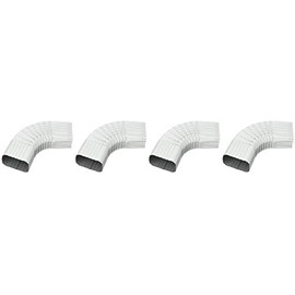 AMERIMAX HOME PRODUCTS 33065 2x3 Galvanized B Elbow, White (Fоur Paсk, White)