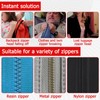 Pack of 18 Zip Zip Repair Kit, Repaired Zip Replacement