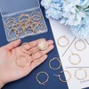 UNICRAFTALE 12 Pairs 18K Gold Plated Stainless Steel Huggie Hoop