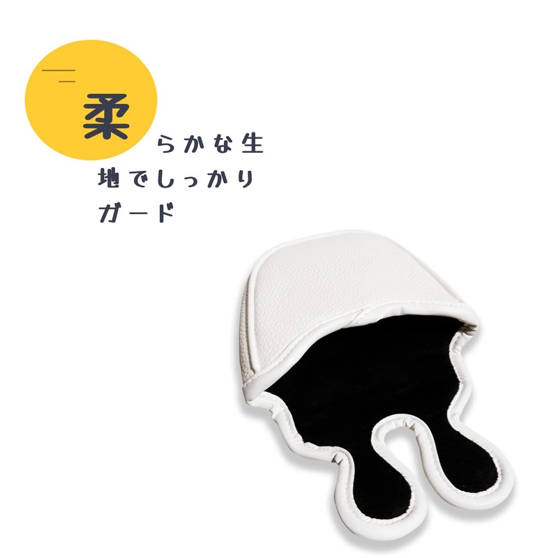 Lamb Golf Putter Cover Mallet Headcover Center Shaft Magnetic Closure