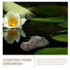 Cabilock Hippo Decoration Resin Floating Pond Statue Hippo Sculpture Outdoor