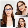 EYEURL 2 Pack Small Reading Glasses for Women Round Frame