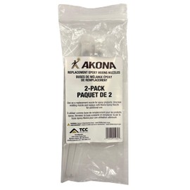Akona Epoxy Nozzles - Nozzles for Repair Products, Great for 2 Part Epoxy Projects, Continue Projects Later, Works with Variety of Products (2-Pack)