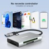 vantisan Lector de Tarjeta de Memoria Múltiple 4 en1,Adaptador Lector