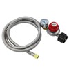 MENSI 0-30PSI High pressure adjustable propane regulator with braided hose