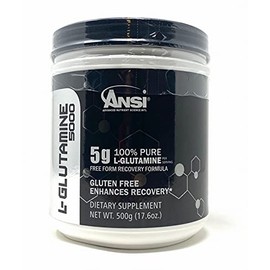 ANSI - L-Glutamine 5000 - Free Form Recovery Formula - Enhanced Recovery (400 Gram)