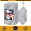 18 Pcs New Upgrade Steel Wire Dishcloth,Doub<wbr/>le-Layer Multipurpose Wire rag