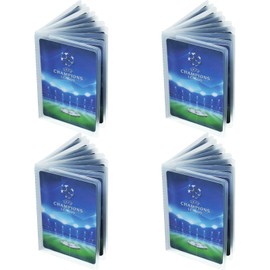 Chivao 4 Packs 10 Page Wallet Insert Plastic Credit Card Holder Wallet Credit Card Sleeves for Photo Insert for Bifold or TriAfolds