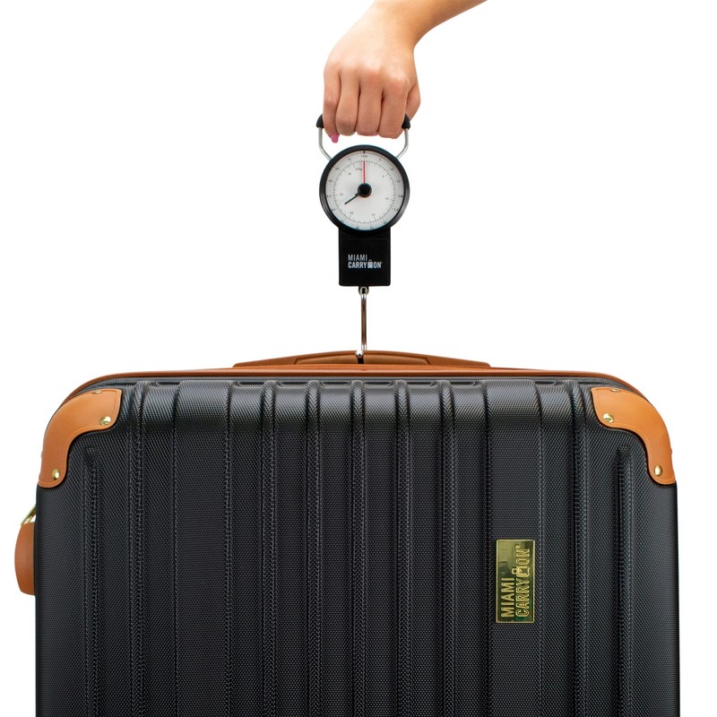 Mechanical Luggage Scale with Tape Measure, Up to 75 Pounds