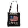 Normal Isn't Coming Back Jesus Is Christian American Flag Tote