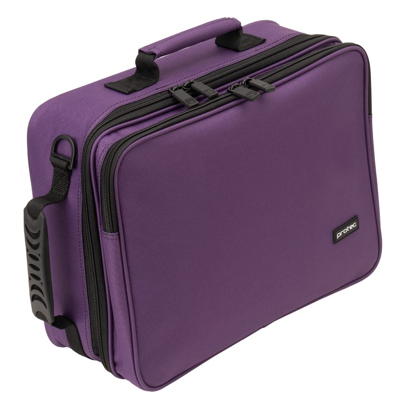 Protec Clarinet/Oboe Deluxe Case Cover with Large Storage Pocket, Purple,