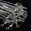 GANAZONO 24Pcs Wear Resistant Metal Fishing Lines with Swivel Design