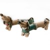 EnigmaSupplies Handmade Ceramic Dachshund Pair