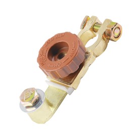 SCUARI Battery Disconnect Switch,Car Accessories Battery Cut Off Switch 12v,Rustproof Top Post Terminal Positive Power Quick Disconnect Isolator,Fit for Car,Camper,Boat,RV,Truck Batteries (Red)