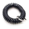 100PCS Black Color Soft Spring Spiral Coil Elastic Wrist Band