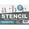 Dovetails Vintage Letter Stencil 50 mm Tall Roman Style Lower