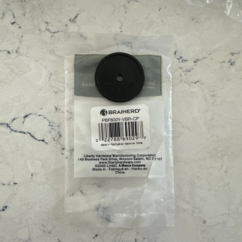 Brainerd Chocolate Beaded Bronze Knob Backplate - Brainerd PBF800Y-VBR -