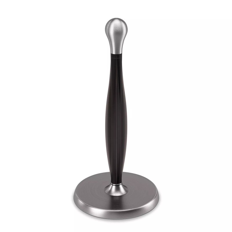Umbra Tug Modern Nickel Stand Up Paper Towel Holder Easy