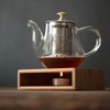 Teapot Warmer Household Bamboo Teapot Heating Base Holder Office Teaware