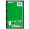 Top Flight Standards 1-Subject Wirebound Notebook, No Holes, 80 Sheets,