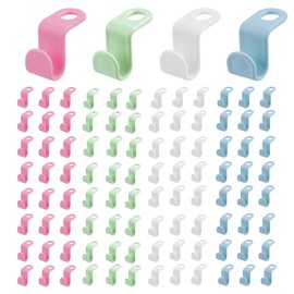 Umichen Clothes Hanger Connector Hooks Plastic Cascading Hangers Saving Organizer Hanger Hooks for Heavy Duty Clothes Closet (100)