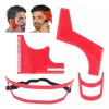Veraly 4pzs Plantilla Para Barba Bigote Peine Herramienta Moldear Color