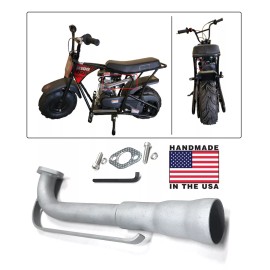 andrei-x 3 Stage Exhaust Header for Coleman RB100 105cc / Realtree RT100 105cc Mini bike