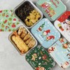42Pcs Christmas Tin Foil Containers with Lid, Rectangular Foil Treat