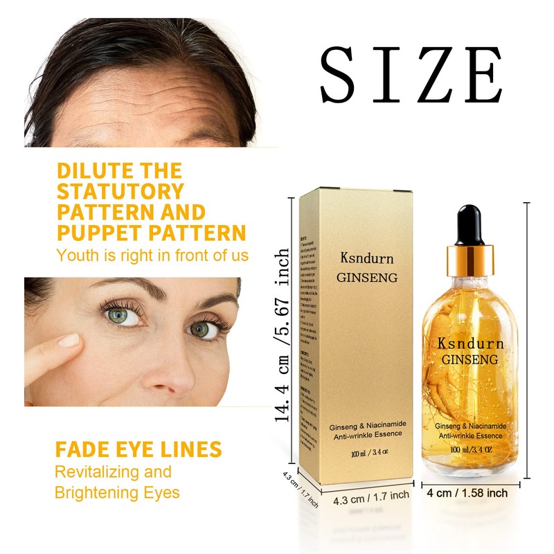 Ginseng Polypeptide Anti-Ageing Essence, Ksndurn Ginseng Anti Wrinkle Serum Anti