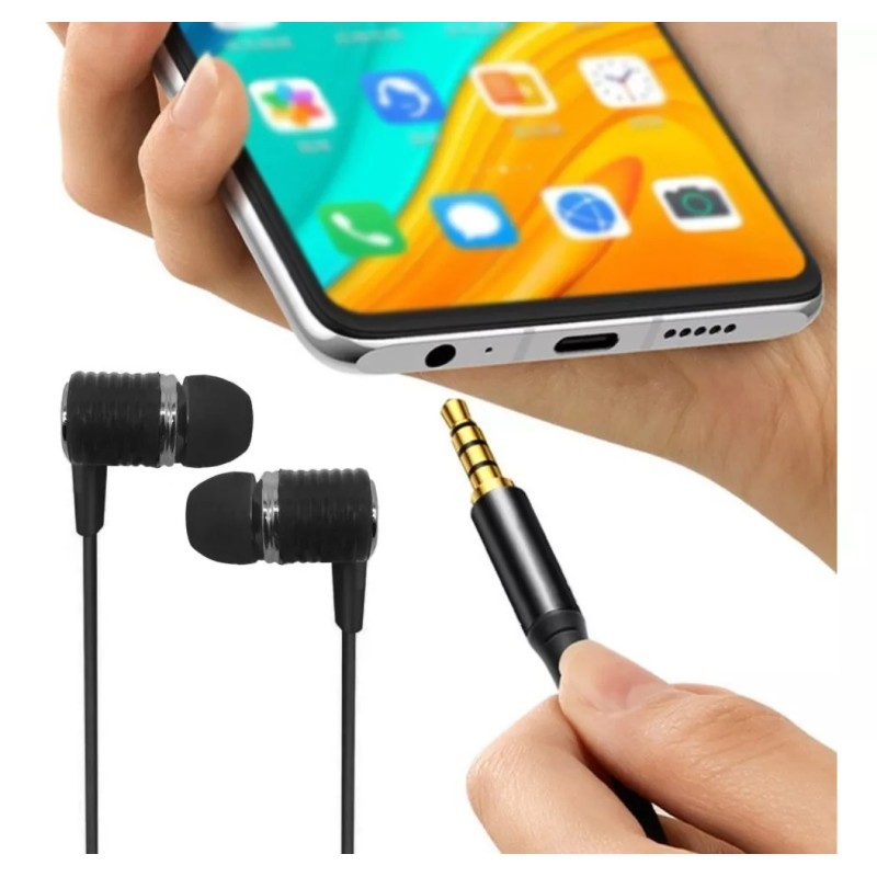 Maíz Audifonos Alambricos Celular Manos Libres Microfono In Ear