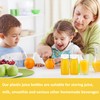 8 Pack 100ml Plastic Juice Bottles,Reusable Small Clear Juice Container,Mini