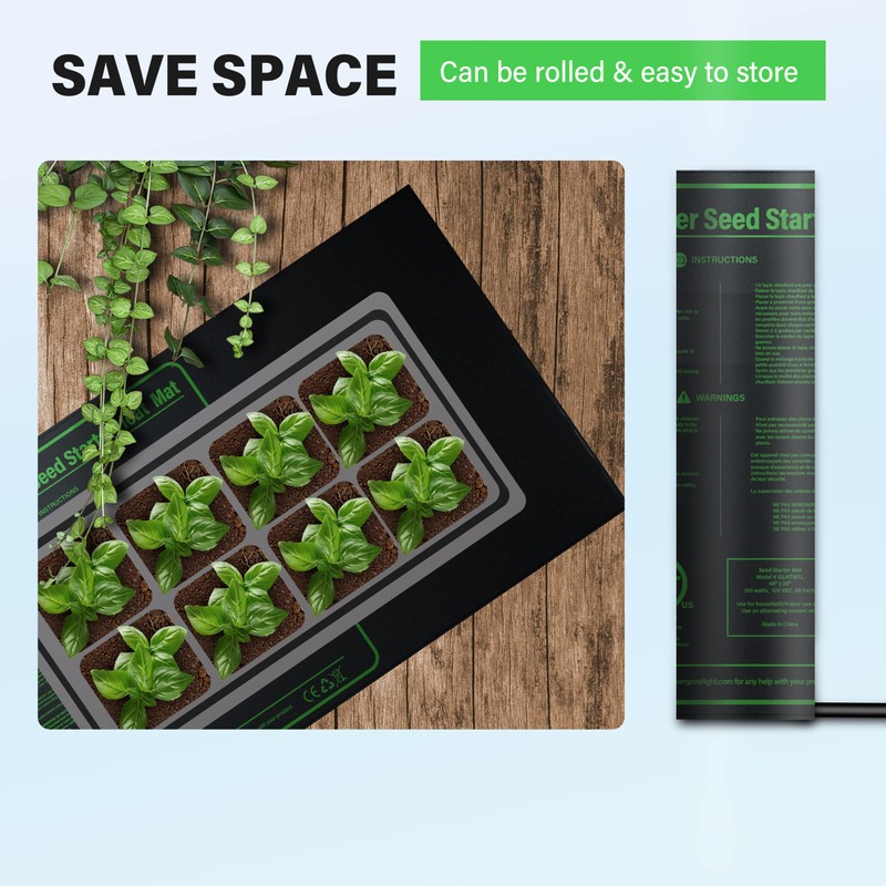 iPower 48" x 20" Waterproof Durable Seedling Heat Mat Warm