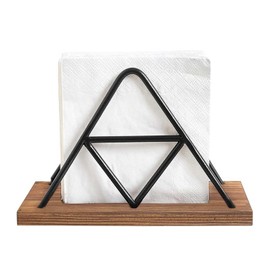 Napkin Holder, Metal Napkin Holder, Wooden Napkin Holder, Rustproof Napkin Holder, Triangular Napkin Holder, Kitchen, Dining Table
