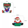 Jands Distribution Pegatinas Gel Para Ventanas Grandes 21cm Adornos Navidad