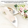 OAAO 2 Pieces Of Luxurious High-Gloss Rhinestone Shoe Buckles, Fashionable