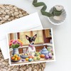 Caroline's Treasures DAC6884GCA7P Decorating Easter Rat Terrier Greeting Cards Pack