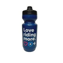 Kinekt Purist Water Bottle, 22 oz Cycling Hydration Bottle, Recyclable, Moflo Push Pull Poppet Cap, Dishwasher Safe, Blue