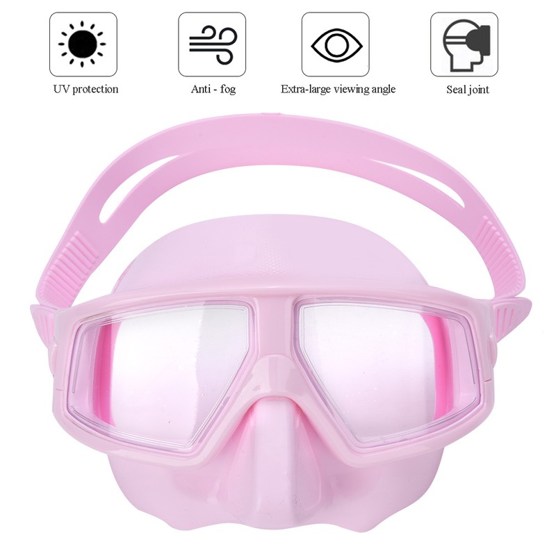 Professional Free Diving Anti Fog Large View Low Volume Dive