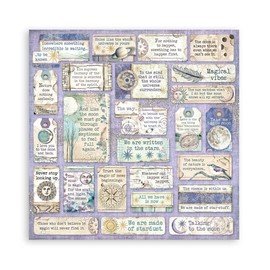 Stamperia International SBBS67 Mini Collectible Pad - Cosmos Infinity, Multi-Colour, 8 x 8-Inch