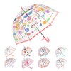 Merciband Kids clear dome type umbrella collection (Rabbit pink)