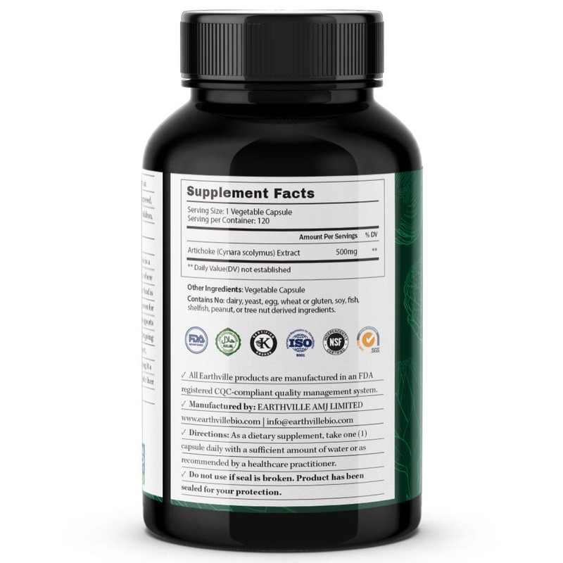 Earthville artichoke 10x concentrated extract raw material hangover relief effect