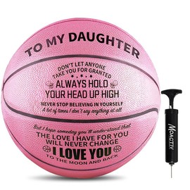 Moactiv A Special Basketball to Show Your Daughter How Much You Love Them - Perfect Gift International standard size(With a pump)