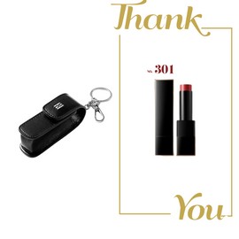 Hera Black Keyring + Hera Rouge Clash No. 301 Seoul Red Mini 1.1g Set / 헤라 블랙 키링+헤라 루즈클래시 301호 서울레드 미니 1.1g 세트