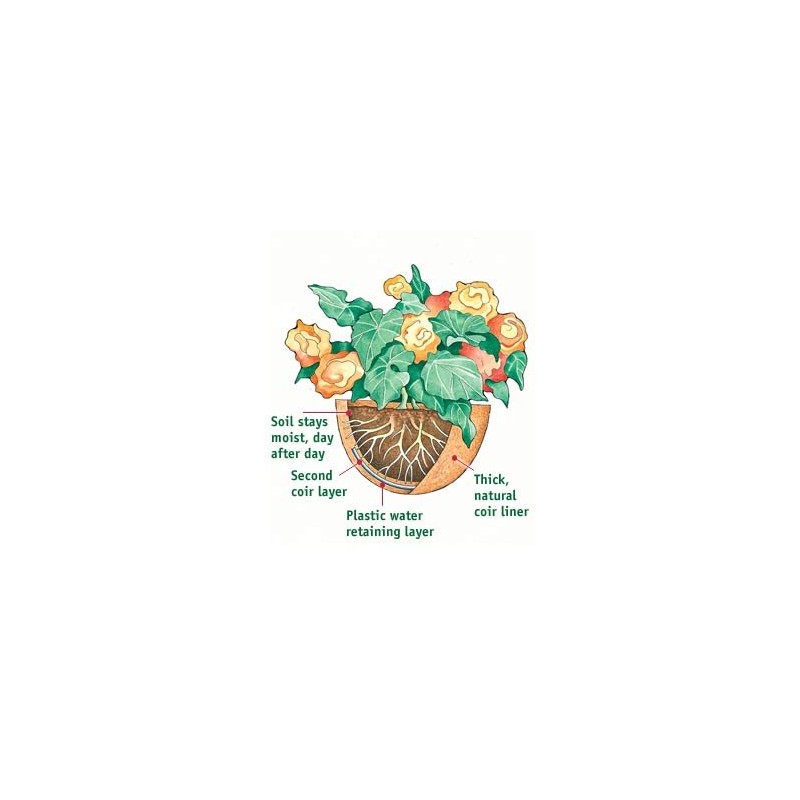 20" Traditional Heavy Duty Hanging Basket (SBF50) with Hand Formed