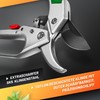 GRÜNTEK Anvil Kondor Secateurs 200 mm, Automatically Switched Ratchet, Diameter